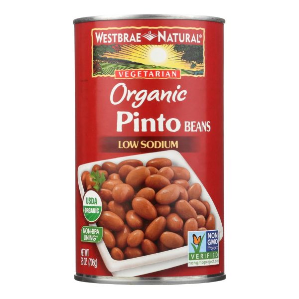 Westbrae Natural Pinto Beans - Organic - Case Of 12 - 25 Oz. Online Sale