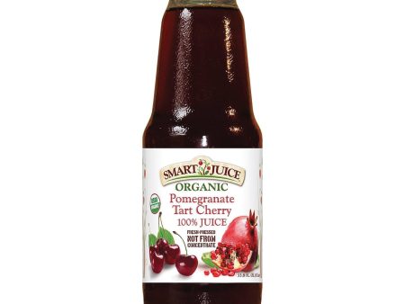 Smart Juice Organic Pomegranate Tart Cherry - Case Of 6 - 33.8 Fl Oz. For Sale