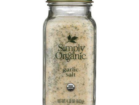 Simply Organic - Salt Organic Garlic - Case Of 6 - 4.7 Ounces For Cheap