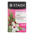 Stash Tea Hibiscus Herbal?tea - Wild Raspberry - Case Of 6 - 20 Bags on Sale