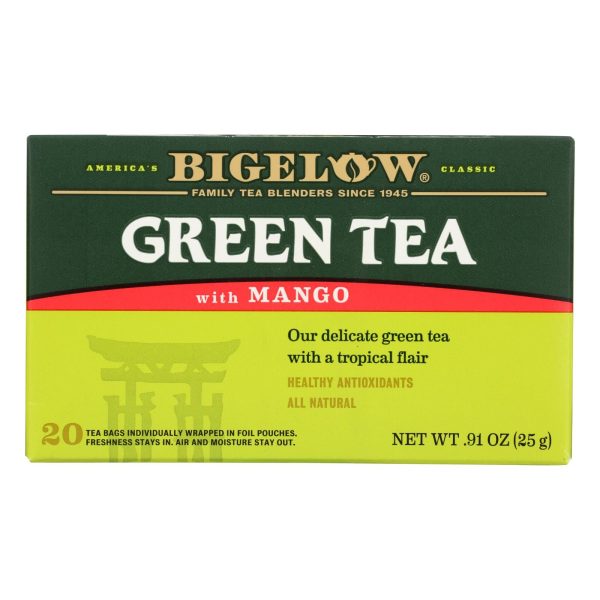 Bigelow Tea Green Tea With Mango - Case Of 6 - 20 Bag Fashion