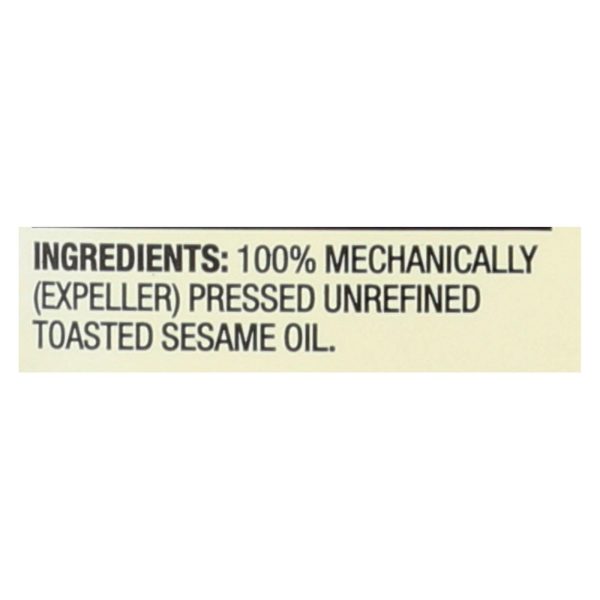 Spectrum Naturals Unrefined Toasted Sesame Oil - Case Of 12 - 16 Fl Oz. Sale