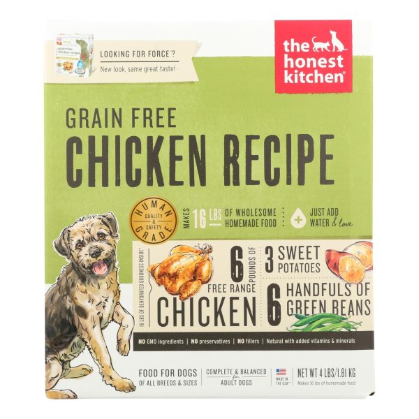 The Honest Kitchen Force - Grain Free Chicken Dog Food - 4 Lb. For Sale