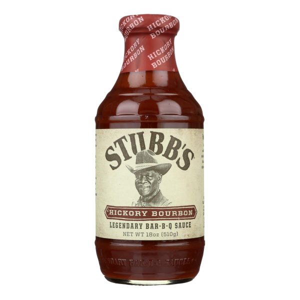 Stubb s Bbq Sauce - Hickory Bourbon - Case Of 6 - 18 Fl Oz. Discount