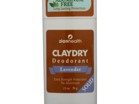 Zion Health Adama Minerals Clay Deodorant Lavender - 2.5 Oz For Cheap