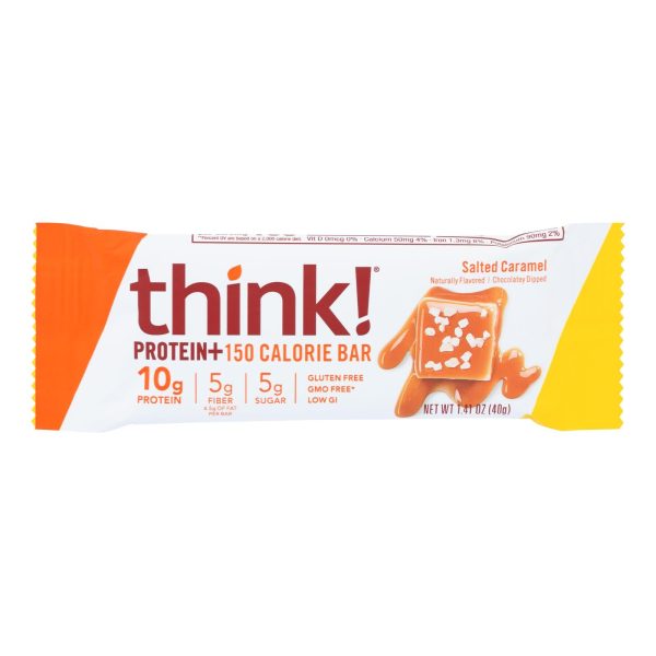 Think Products Thinkthin Bar - Lean Protein Fiber - Caramel - 1.41 Oz - 1 Case Online