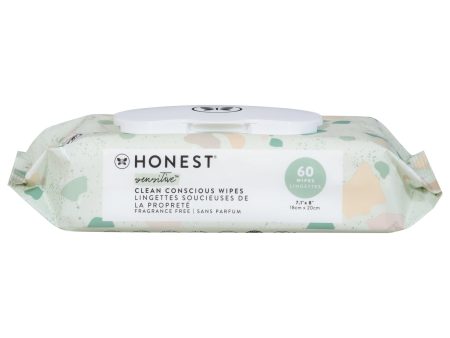 The Honest Company - Wipes Printed Geometric Mood - 1 Each-60 Count Sale