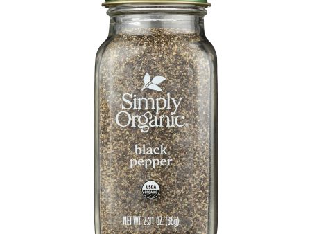 Simply Organic - Black Pepper Organic Medium Grind - Case Of 6 - 2.31 Ounces Online Hot Sale