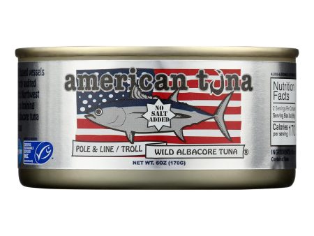 American Tuna - Tuna Wild Albacore No Salt - Case Of 12-5 Ounces Discount