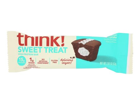 Think! - Bar Chocolate Cream Cupcake Protein - Case Of 10 - 2.01 Ounces Hot on Sale