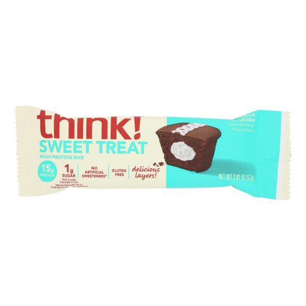 Think! - Bar Chocolate Cream Cupcake Protein - Case Of 10 - 2.01 Ounces Hot on Sale