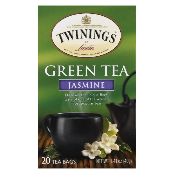 Twinings Tea Green Tea - Jasmine - Case Of 6 - 20 Bags Online now