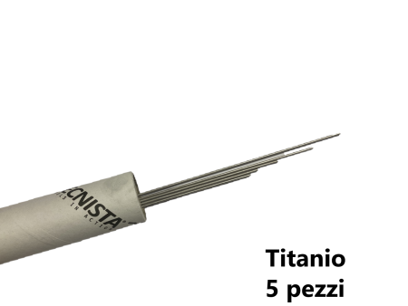 Bacchette in Titanio 5 pz. Saldatura TIG grado 2 Diametro 1,6 e 2,4 mm lunghezza 1mt. Online Sale