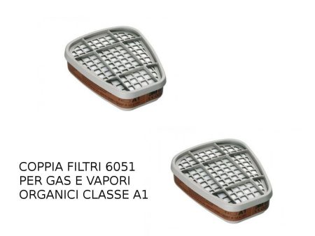 3M Filtri serie 6051 A1 per gas e vapori organici adatto a maschera serie 6 7000 Discount