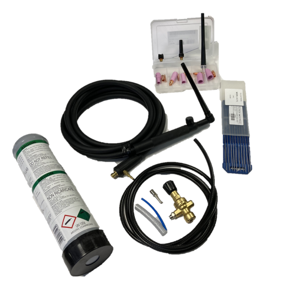 Kit torcia TIG per Saldatrice Inverter a Elettrodo con Torcia, Riduttore, Bombola, Elettrodi For Sale