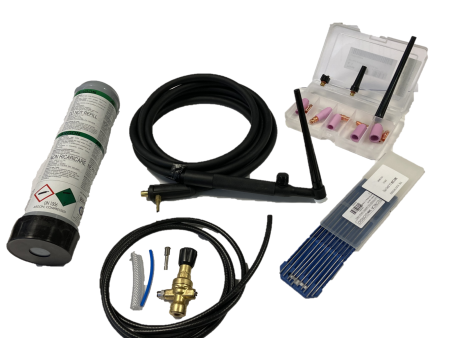 Kit torcia TIG per Saldatrice Inverter a Elettrodo con Torcia, Riduttore, Bombola, Elettrodi For Sale