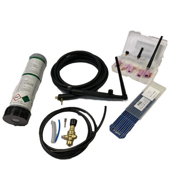 Kit torcia TIG per Saldatrice Inverter a Elettrodo con Torcia, Riduttore, Bombola, Elettrodi For Sale