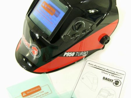 SACIT P950 Casco Saldatore  Autoscurante 4 Sensori Celle Solari TIG MIG MMA Sale